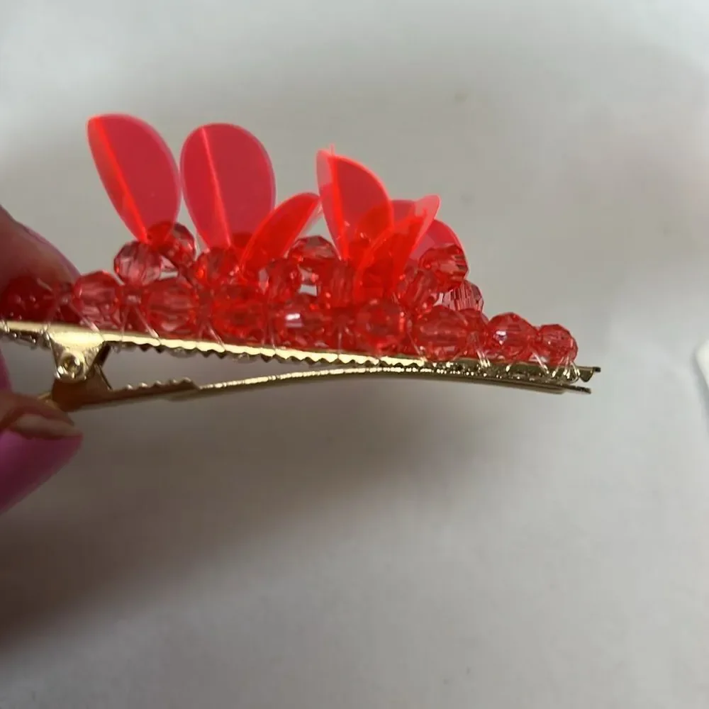 Crewcuts BT665 2-pack beaded hair clips NWT
